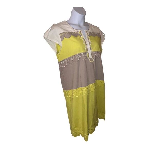 Riva dress lime green and beige XXL - Picture 2 of 5